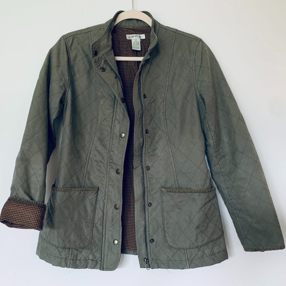 Orvis Quilted Olive Green Women's Jacket